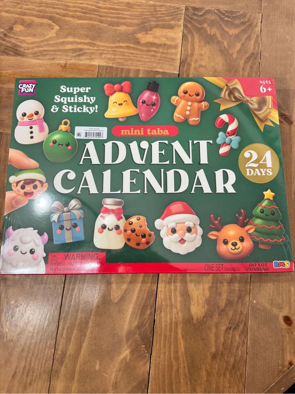 Advent Calendar Kids Squishy - Green & Red RMS